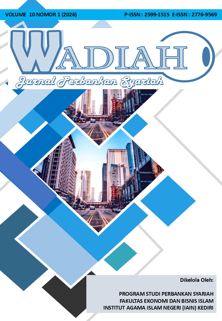 					View Vol. 10 No. 1 (2026): Wadiah: Jurnal Perbankan Syariah
				